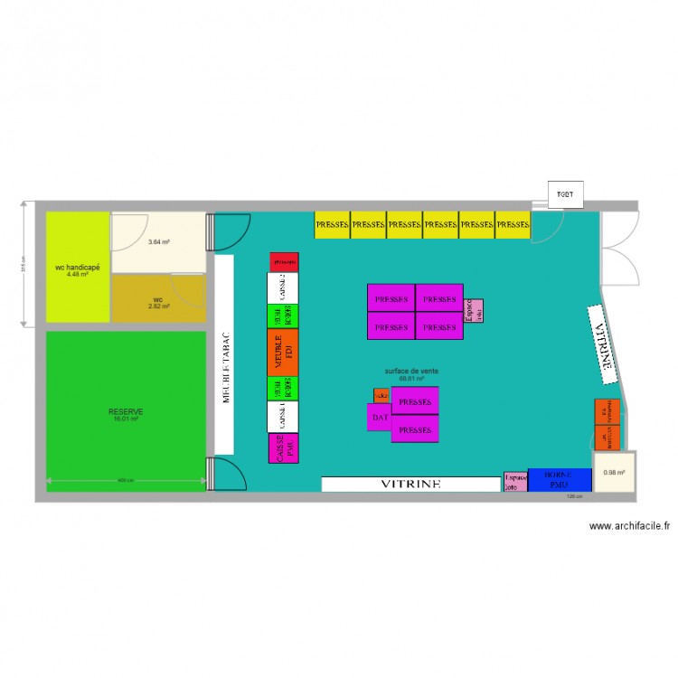 TABAC JULES VERNE 2. Plan de 0 pièce et 0 m2