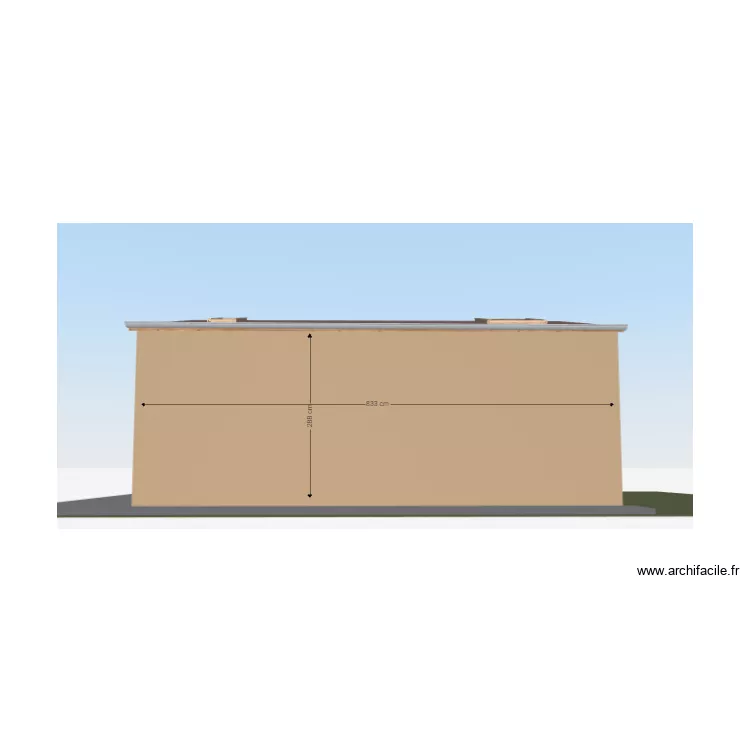 Façade Ouest. Plan de Façade Ouest. Plan de