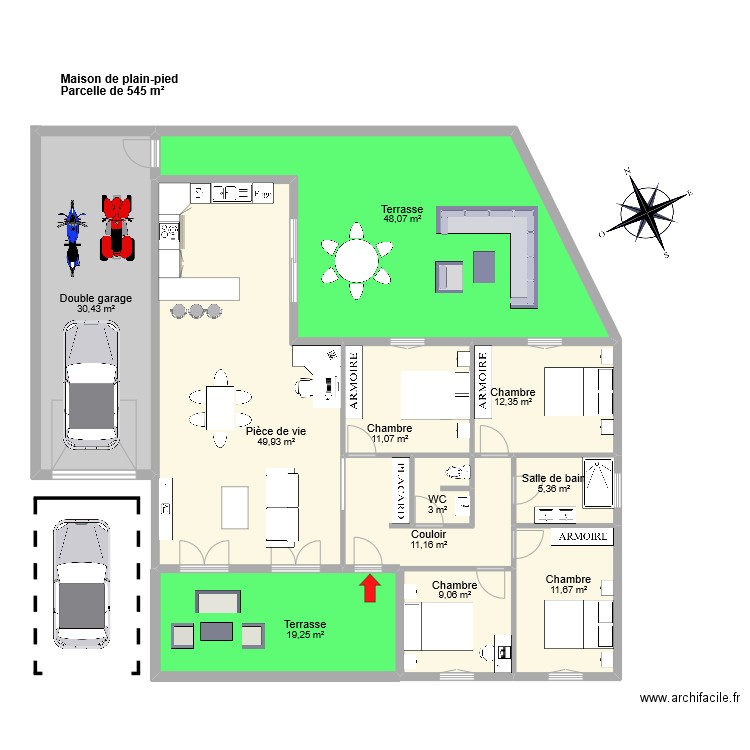 VALROFF K. Plan de 11 pièces et 211 m2