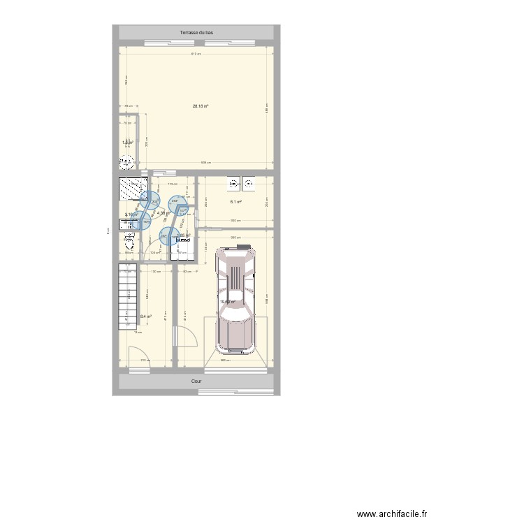 Plan Extension et entrée chaudière. Plan de 0 pièce et 0 m2