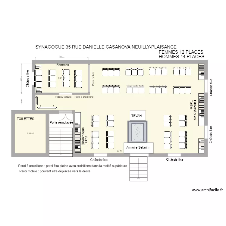 SYNAGOGUE VERSION 2. Plan de 