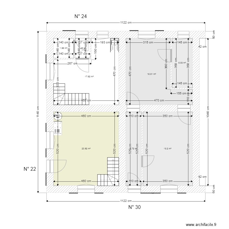 SCHMIT RDC PROJET. Plan de 0 pièce et 0 m2