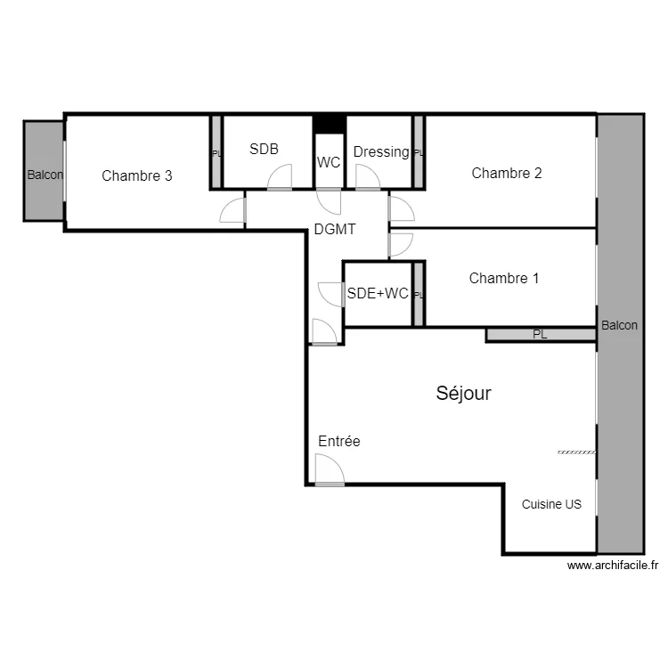 MICHAIELESCO. Plan de 