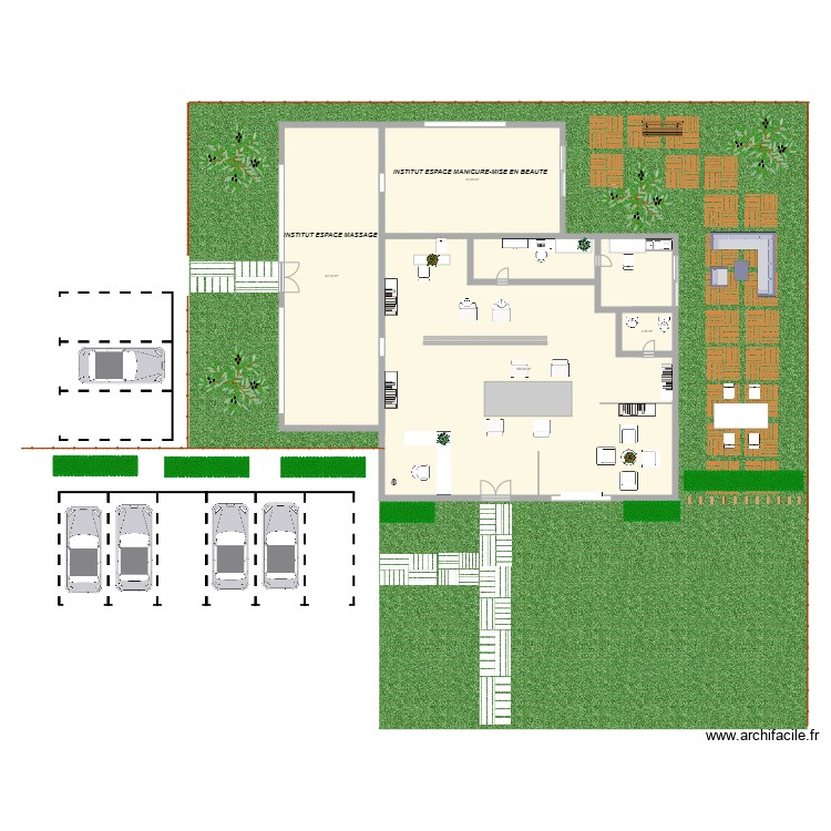 Quentin salon fini modificationss. Plan de 0 pièce et 0 m2