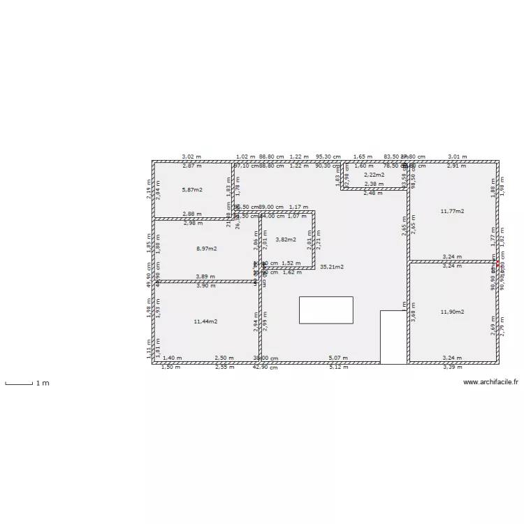 ONZE MANCHES ETAGE 2. Plan de ONZE MANCHES ETAGE 2. Plan de