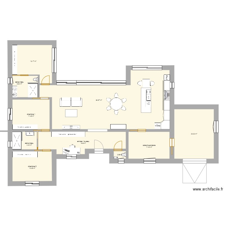 Maison Lafrançaise v136. Plan de 0 pièce et 0 m2