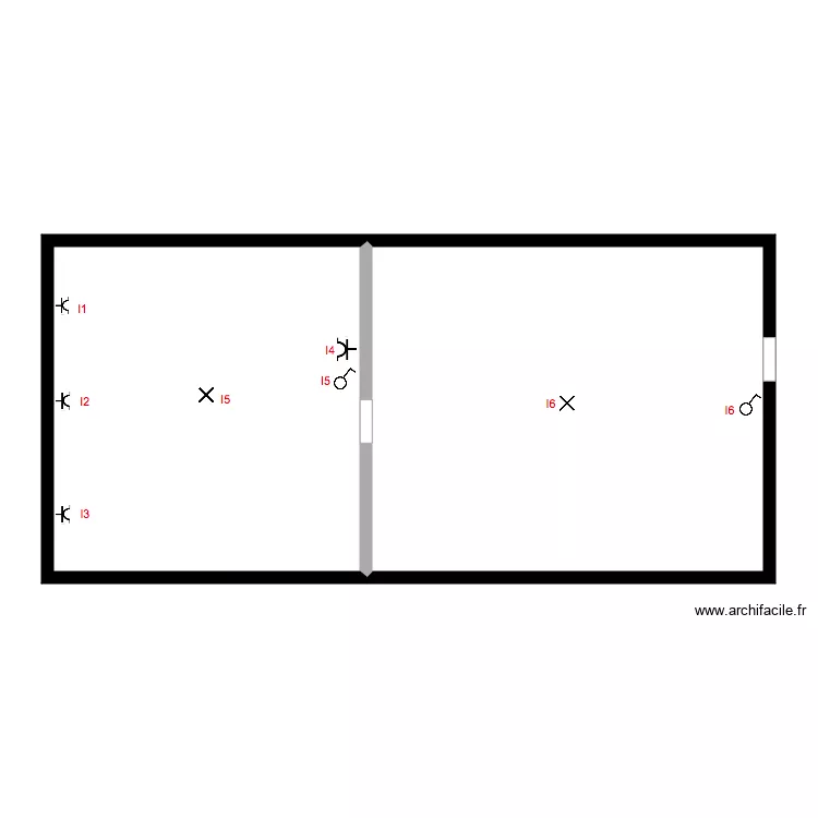 chez claudio  position grenier. Plan de 