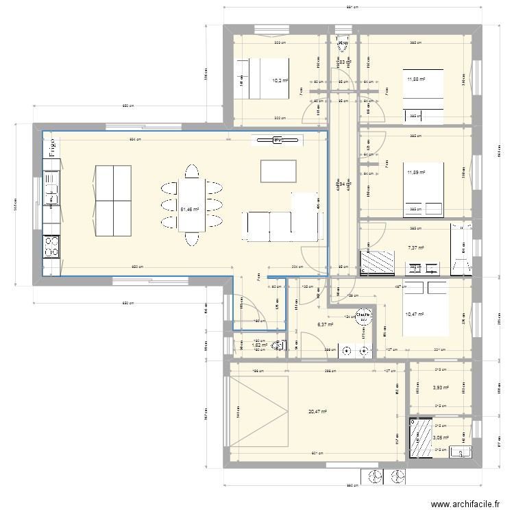 coupe aa. Plan de 0 pièce et 0 m2