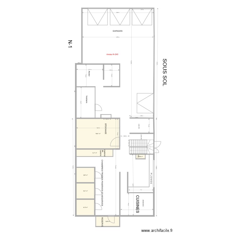 SOUS SOL VINTAGE 1. Plan de 0 pièce et 0 m2