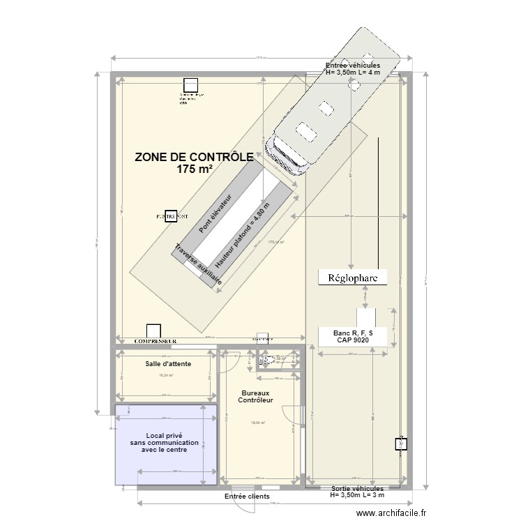 CCT VL BOULOC 2. Plan de 4 pièces et 206 m2