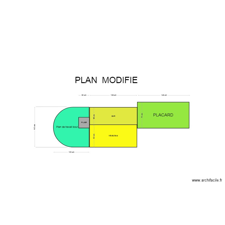 PLAN DE TRAVAIL . Plan de 0 pièce et 0 m2