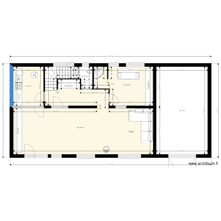 Projet Spinelli plan implantation . Plan de 0 pièce et 0 m2