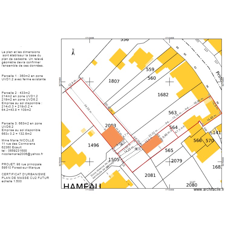 Plan de masse2. Plan de 0 pièce et 0 m2