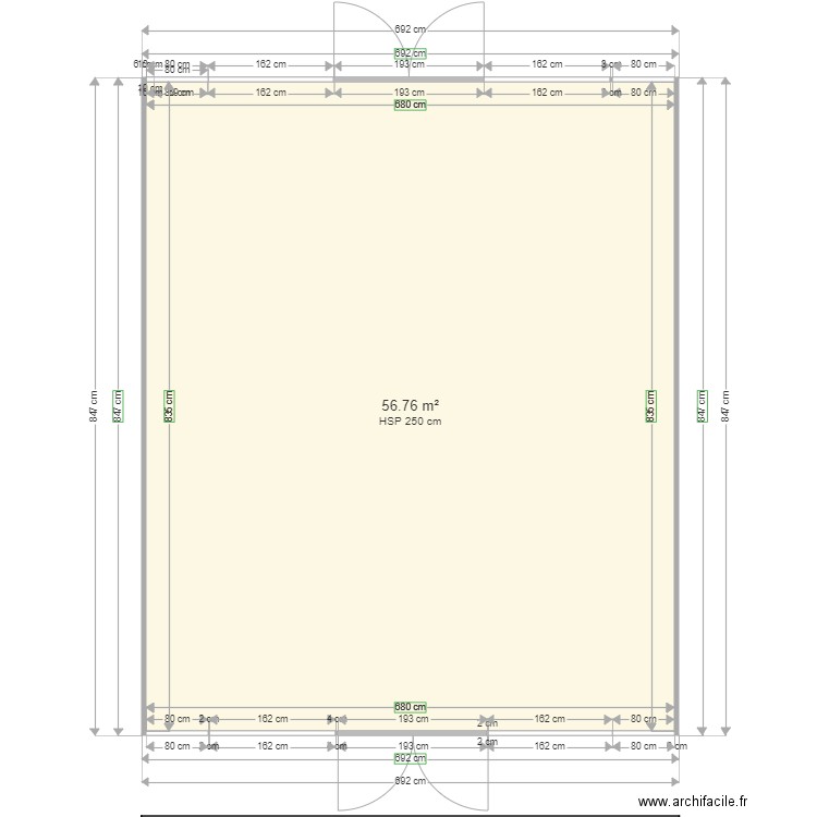 plan porc. Plan de 0 pièce et 0 m2