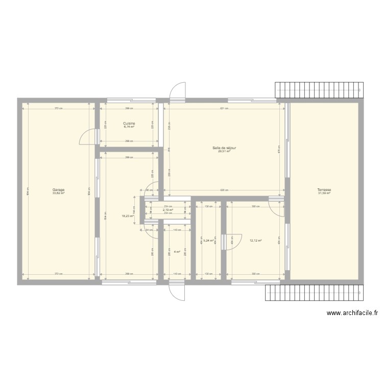 Maison Punaauia. Plan de 9 pièces et 143 m2
