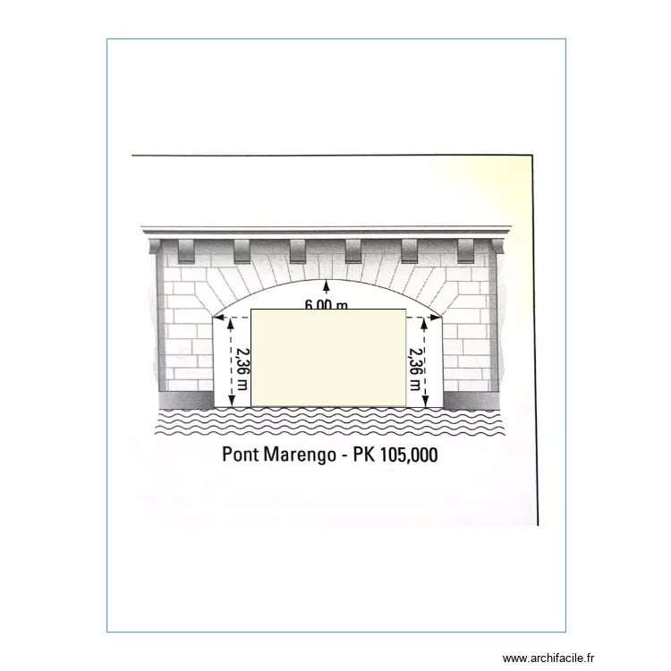 Pont de marengo. Plan de 