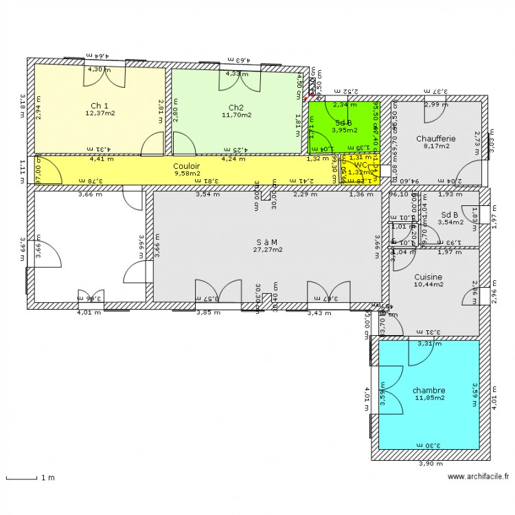  état de la maison actuellement. Plan de 0 pièce et 0 m2