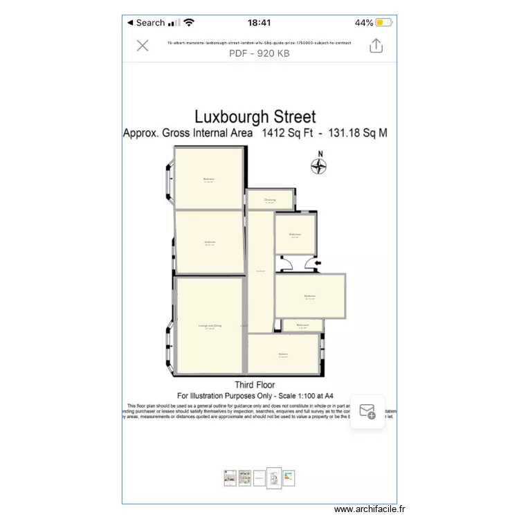 luxborough. Plan de 