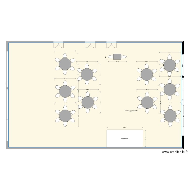 Salon La Lisiere Dorée Ste MESME version J. Plan de 0 pièce et 0 m2