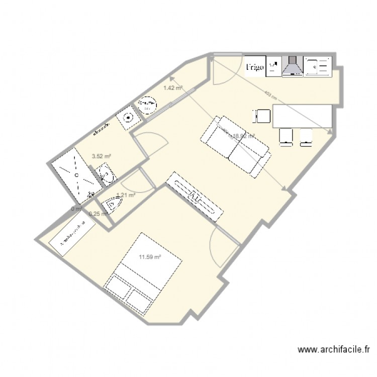 clemenceau 2. Plan de 0 pièce et 0 m2