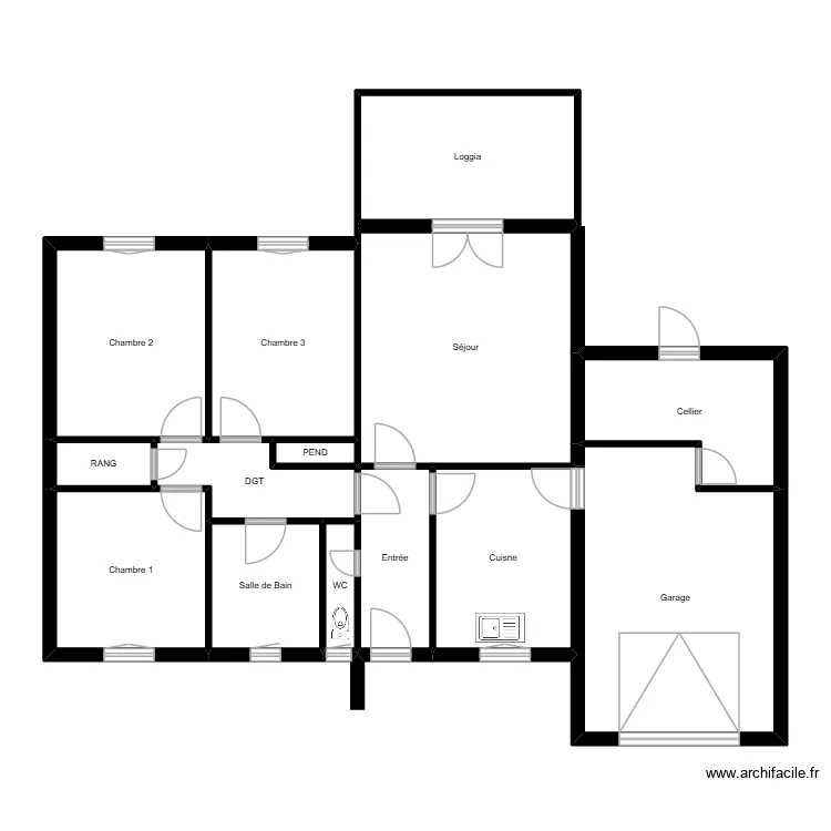 Cit&eacute; d'AVIGNON PLAN n&deg;1 n&deg;6 &agrave; n&deg;9. Plan de 14  et 119 m²