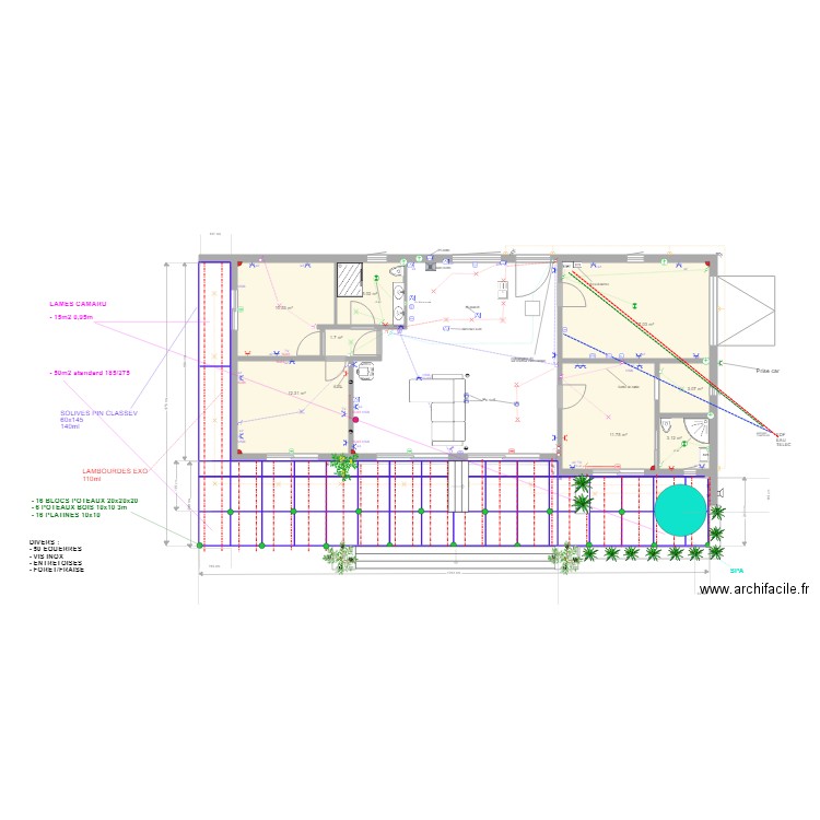 aménagement térrasse. Plan de 0 pièce et 0 m2