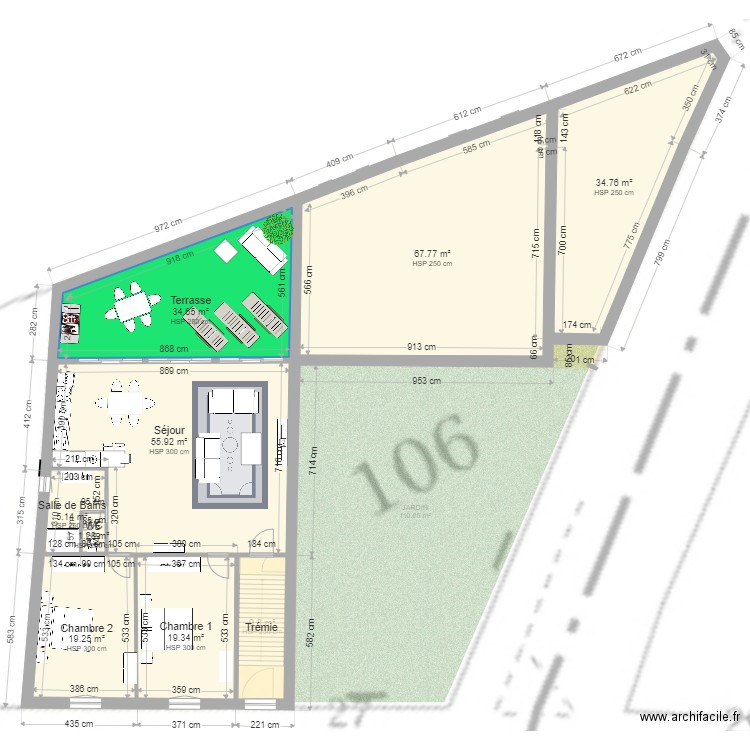 APS SAUVIAN PROJET. Plan de 0 pièce et 0 m2