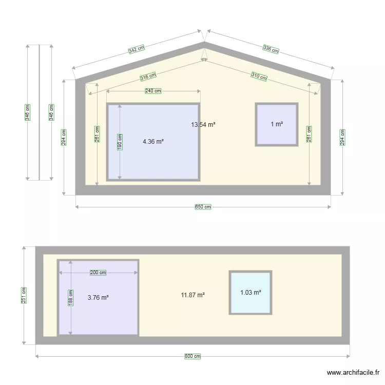facade. Plan de facade. Plan de
