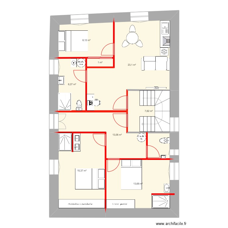 Thuong. Plan de 0 pièce et 0 m2