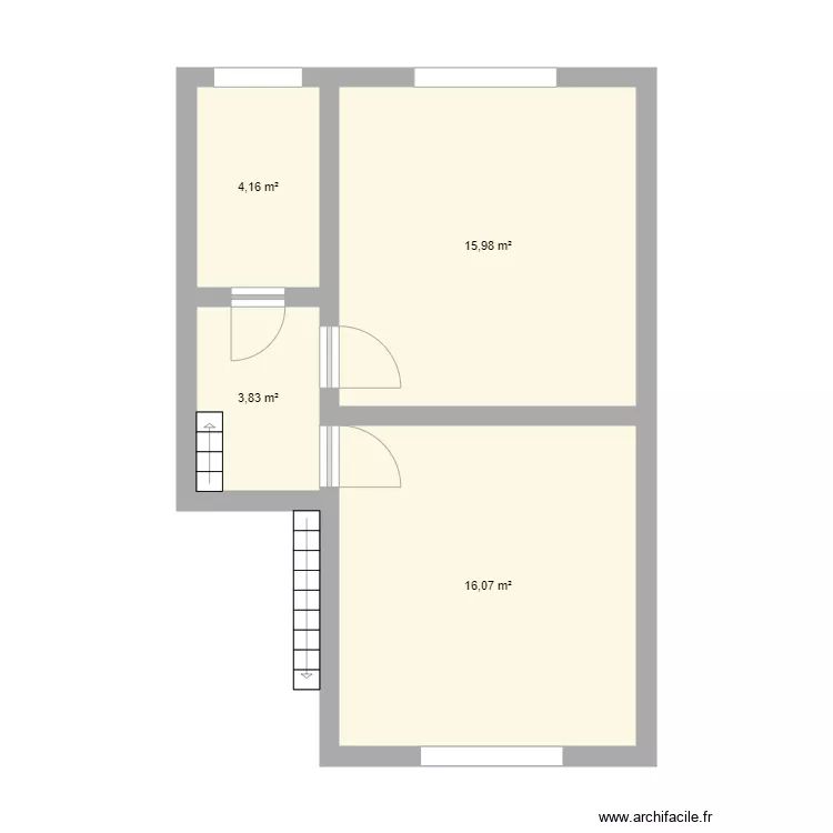 Etage 1 Maison Valerio. Plan de 