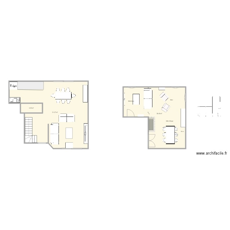 client. Plan de 0 pièce et 0 m2