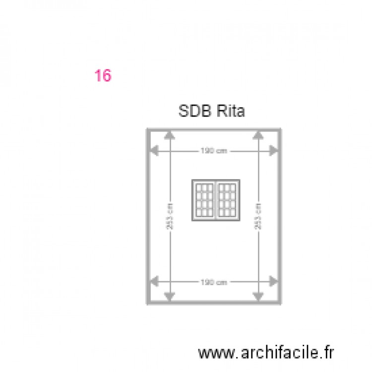 SDBRita croisillon. Plan de 0 pièce et 0 m2