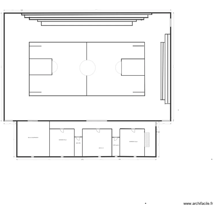 GYMNASE011. Plan de 