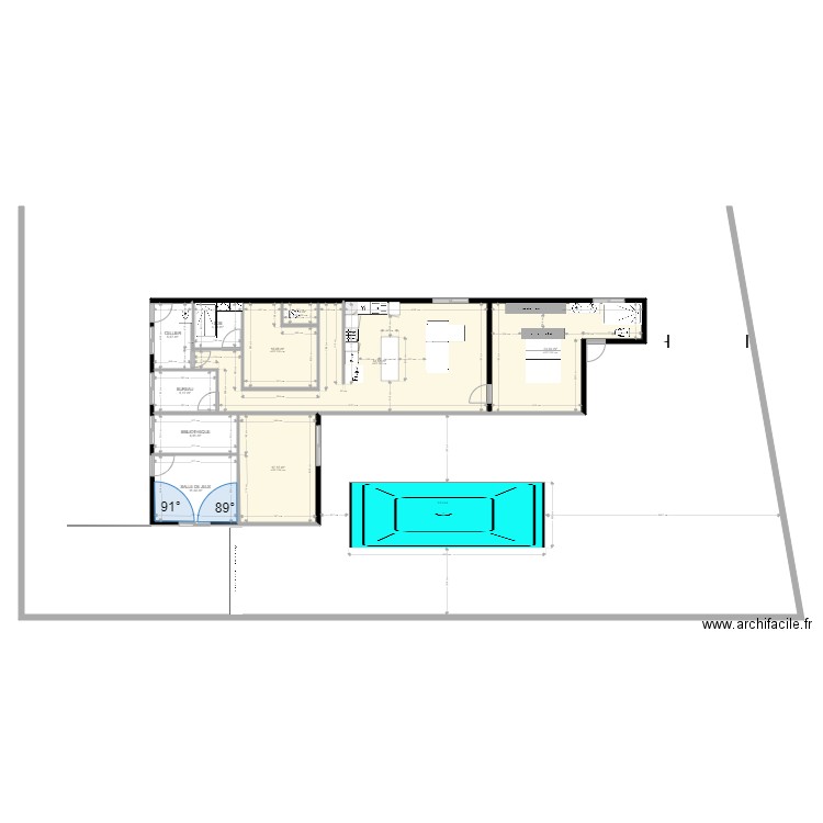 PAPARA PLEIN PIED. Plan de 0 pièce et 0 m2