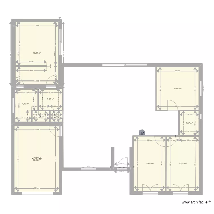 maison teyran lion avec agrandissement D. Plan de 