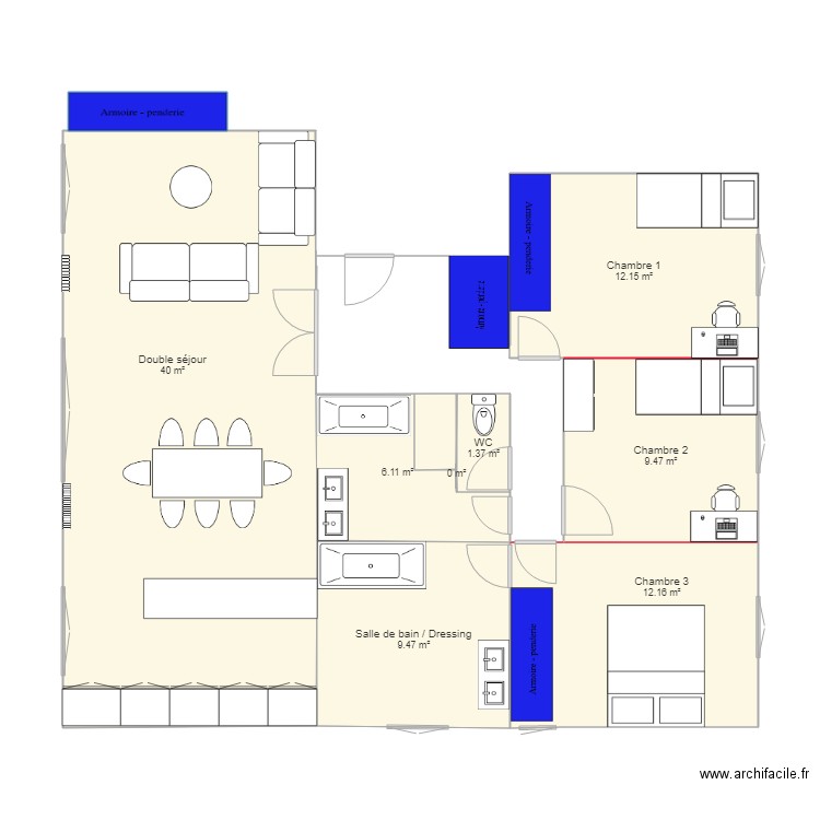 Option 4. Plan de 0 pièce et 0 m2