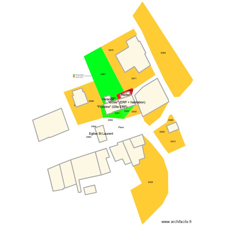 cadastre. Plan de 0 pièce et 0 m2