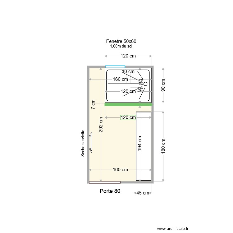 SdB 2. Plan de 0 pièce et 0 m2