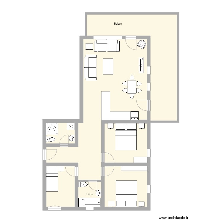 Trèfle à Quatre. Plan de 0 pièce et 0 m2