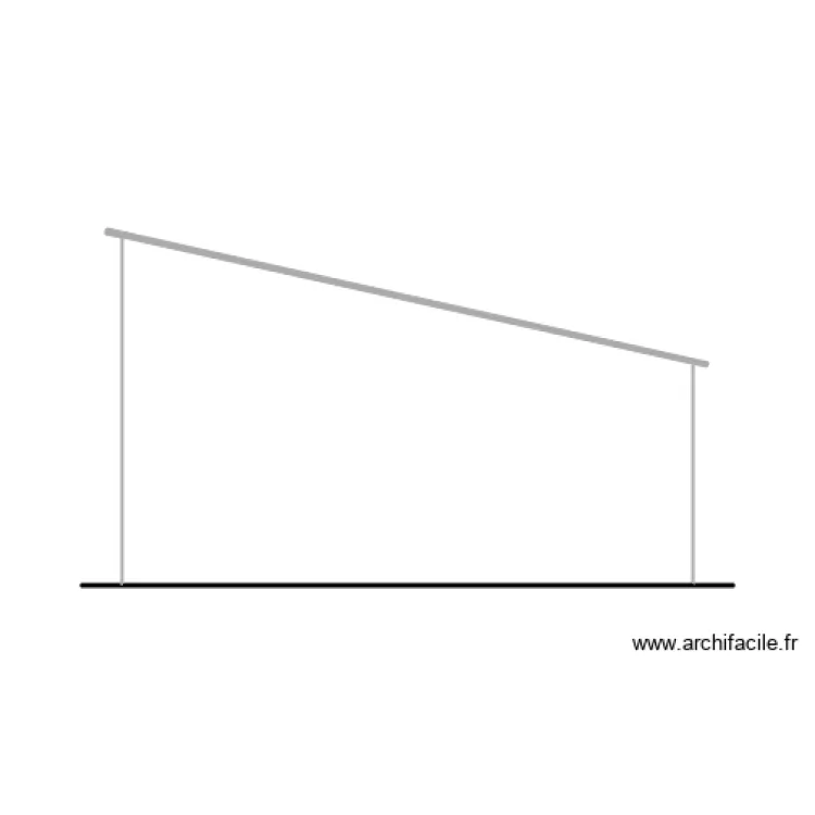 Facade Nord 1 Existant. Plan de 