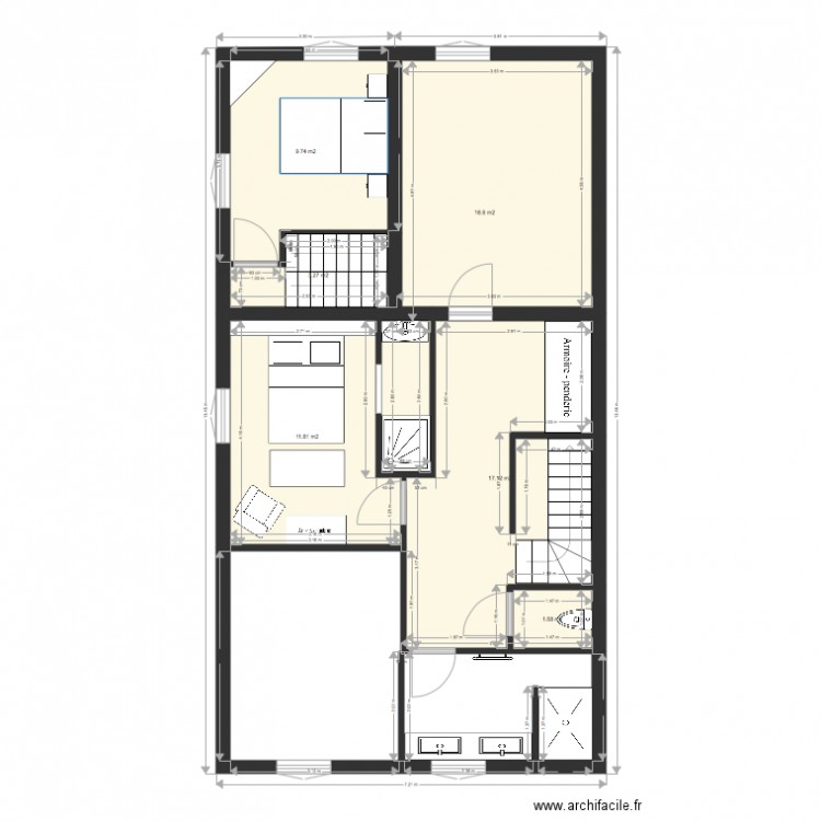 Wirth chambre parentale fianle . Plan de 0 pièce et 0 m2