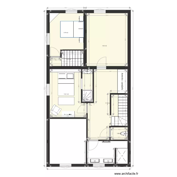 Wirth chambre parentale fianle . Plan de 