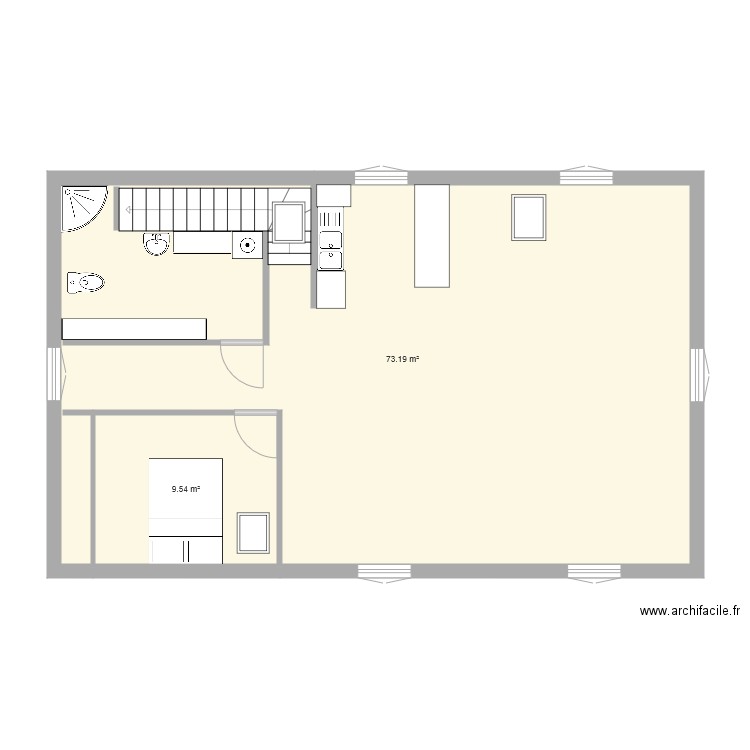 Plan loft Durianne. Plan de 0 pièce et 0 m2