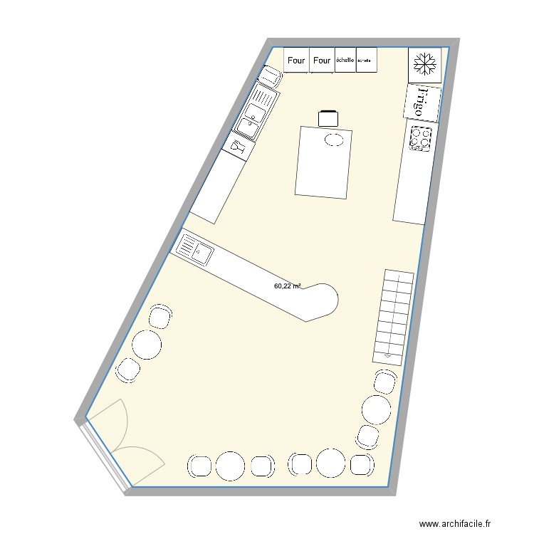 Magasin . Plan de 0 pièce et 0 m2