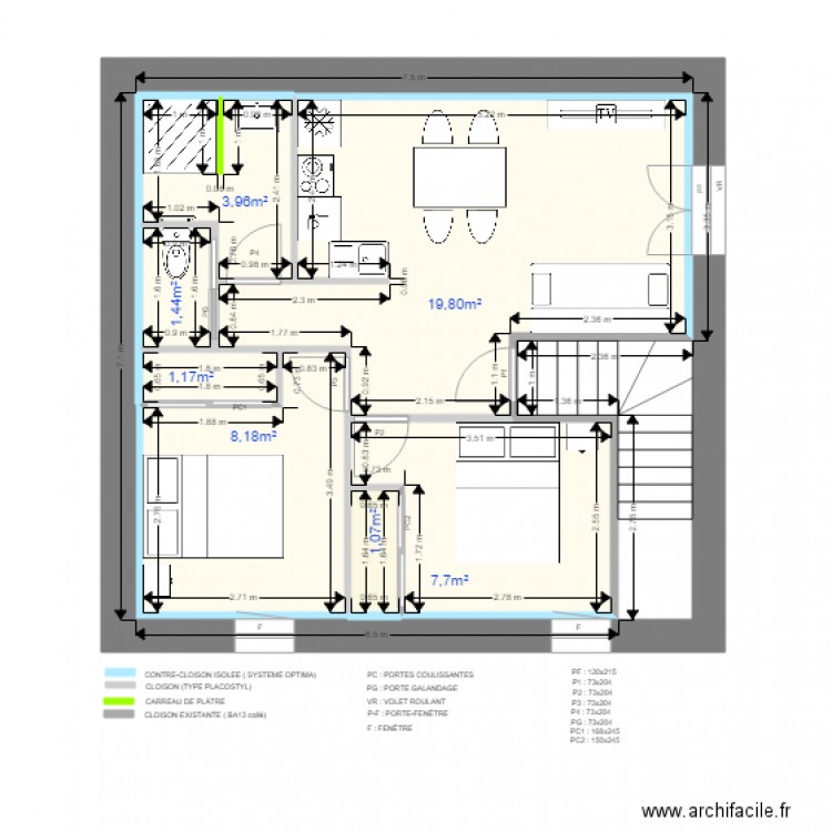 PLAN ETAGE. Plan de 0 pièce et 0 m2