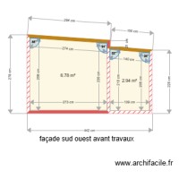 fa&ccedil;ade sud ouest avant travaux