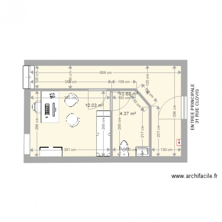 local infirmier 01. Plan de 0 pièce et 0 m2