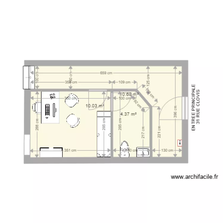 local infirmier 01. Plan de local infirmier 01. Plan de