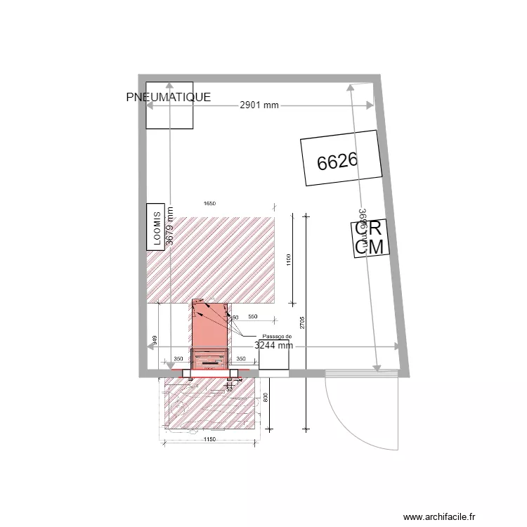 PLAN DE MASSE PROJET NIMES MAISON CAREE CS4040STANDARD. Plan de 