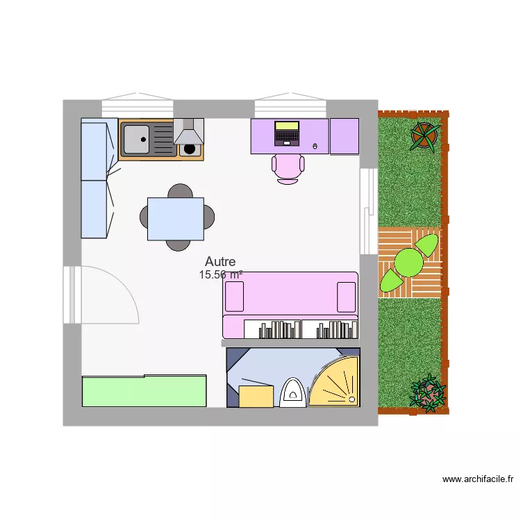 15m2. Plan de 15m2. Plan de